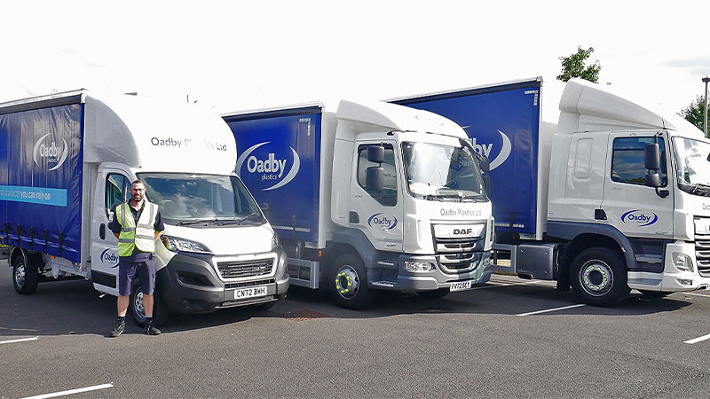 Oadby Plastics invests in three new lorries