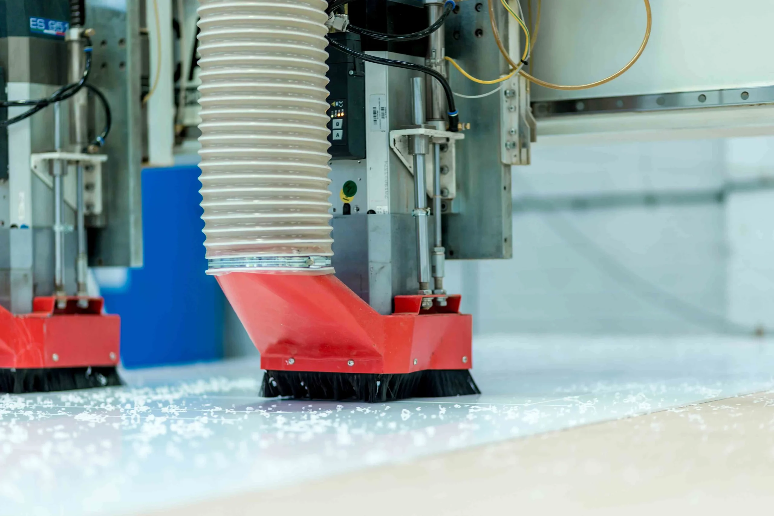 CNC Routing machine at Oadby Plastics