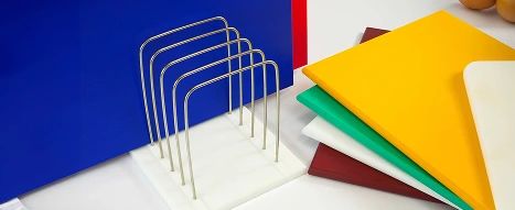 PE chopping boards that are FDA approved and food contract grade in different colours