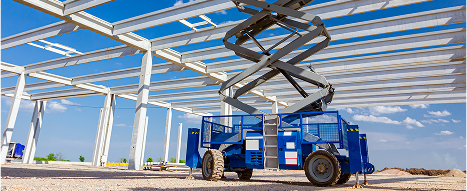 Scissor lifts with engineered plastic components