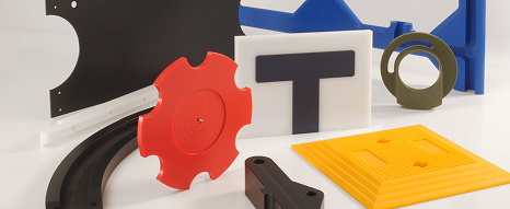 A range of CNC machined parts at Oadby Plastics