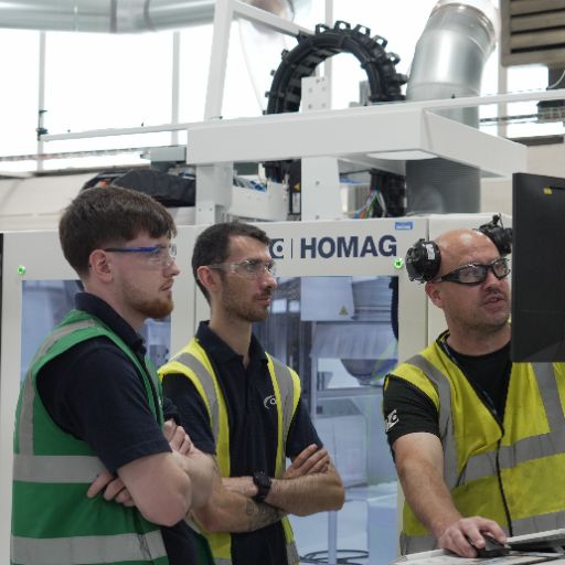 Team member working at Oadby Plastics