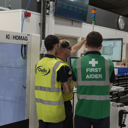 Team member working at Oadby Plastics