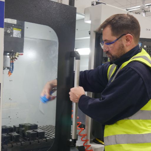 Team member working at Oadby Plastics