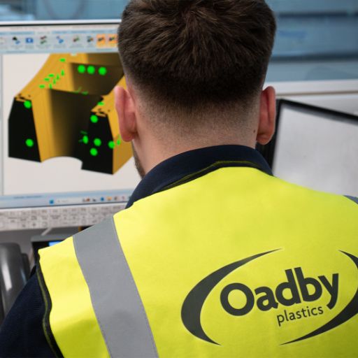 Team members working at Oadby Plastics