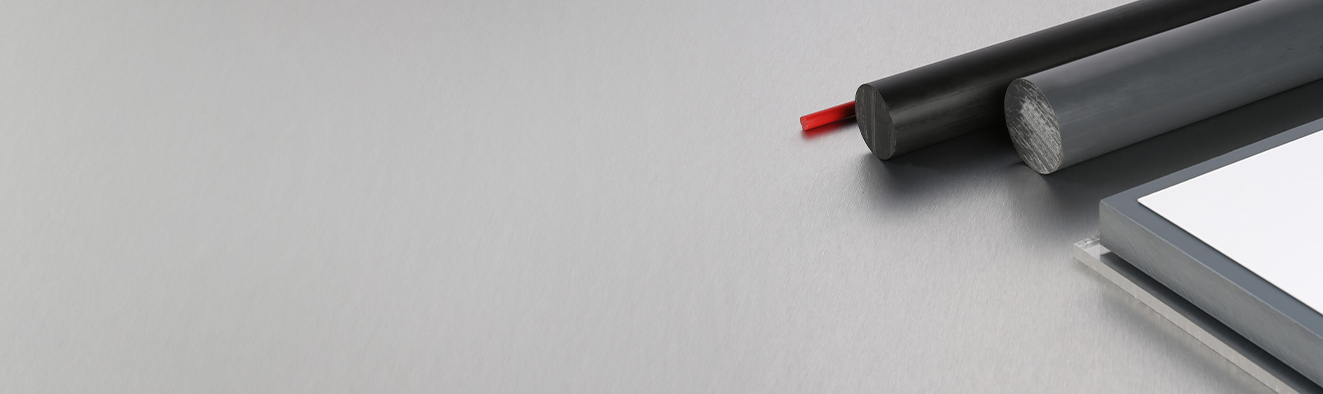 Image of uPVC sheet and rod by Oadby Plastics