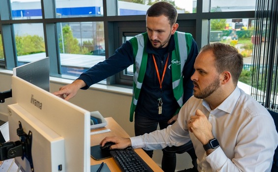 Kieran and colleague, Andy